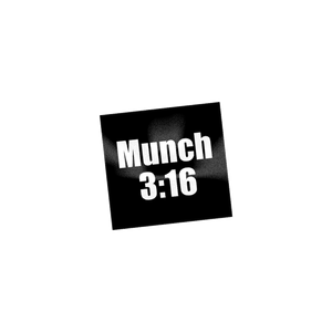 Munch 3:16 Sticker